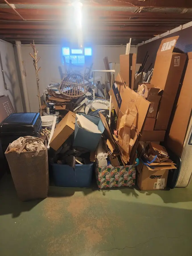 Roll-off dumpster container at job site for 8 Yard Dumpster Rental in Breckenridge